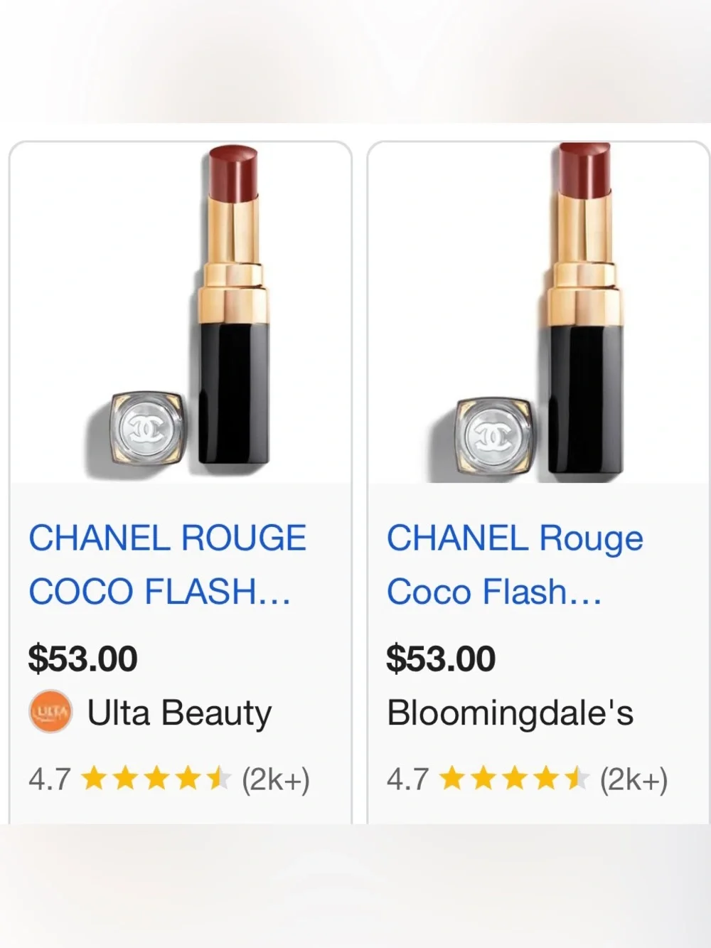 CHANEL ROUGE COCO FLASH Hydrating Vibrant Shine Lip Colour 106 Dominant $53